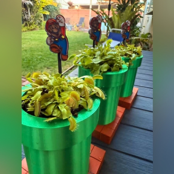 Mario Pen Plant Pot Container - Picture 2 of 2